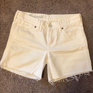 Made well white shorts